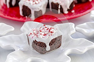 Chocolate Peppermint Brownie Bites