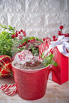 Chocolate peppermint mugcake