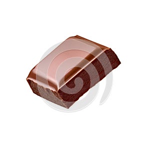 Chocolate piece sweet food dessert falling