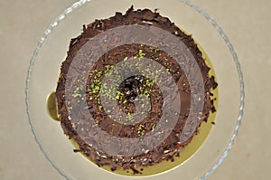 Fresh delicious Chocolate Pistaccio Cake