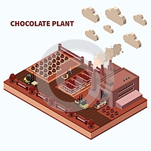 Chocolate Plant Isomeric Background