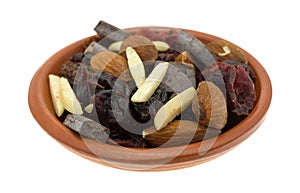 Chocolate plus nuts and cranberry trail mix