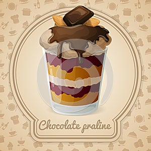 Chocolate praline poster