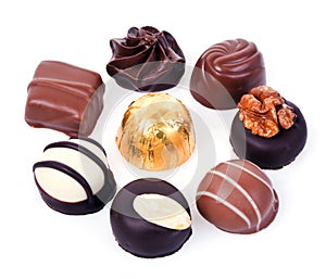 Chocolate pralines photo