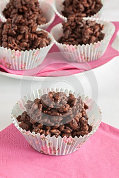 Chocolate rice cakes