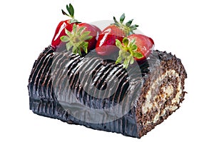 Chocolate roulade, rocambole