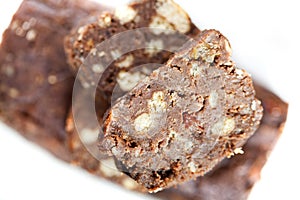 Chocolate salami photo