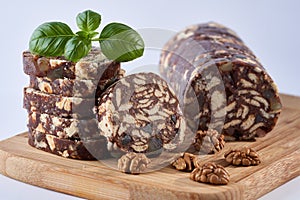 Chocolate salami dessert