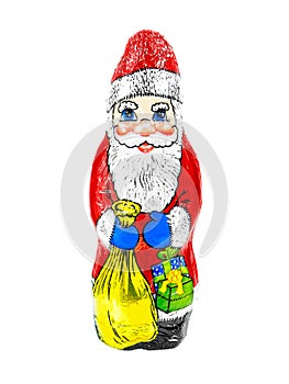 Chocolate Santa Claus