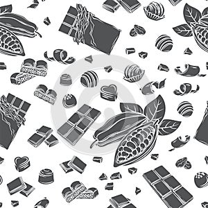 Chocolate seamless pattern