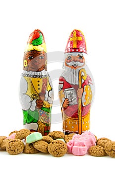 Chocolate Sinterklaas and black pete