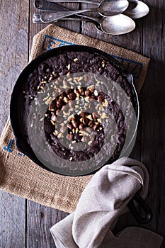 Chocolate skillet cookie