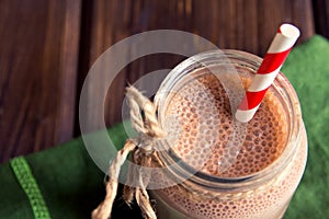 Chocolate smoothie (milkshake)