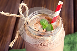 Chocolate smoothie (milkshake)