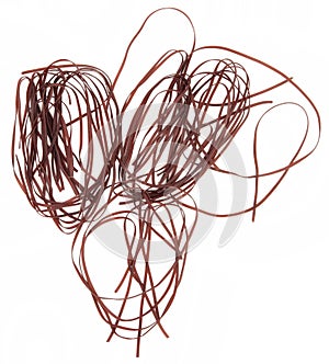 Chocolate Spaghetti Abstract