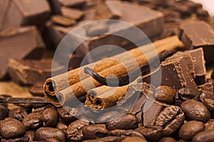 Chocolate and spices photo