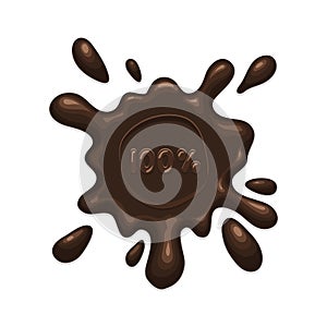 Chocolate splash blot