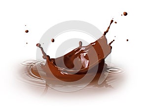Chocolate splashing