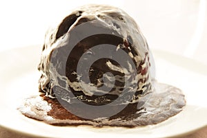 Chocolate sponge pudding