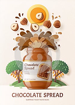 Chocolate spread ads