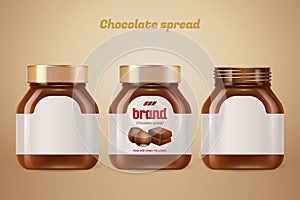 Chocolate spread bottles