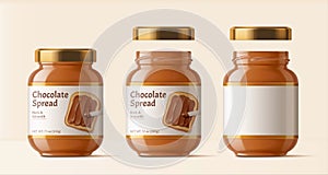 Chocolate spread package design