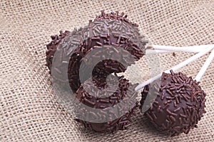Chocolate sprincle cakepops