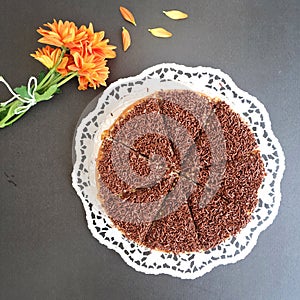 Chocolate sprinkles cake