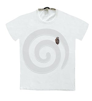 Chocolate stained t shirt