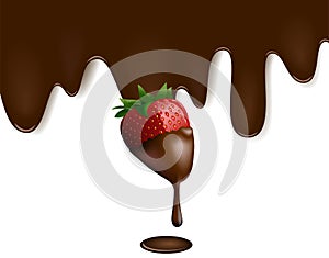 Chocolate Strawberry Background