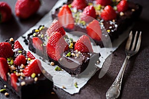 Chocolate-Strawberry Tarte