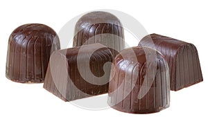 Chocolate sweetmeats isolated photo