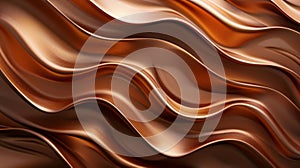 Chocolate swirl on brown backdrop