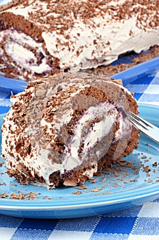 Chocolate swiss roll