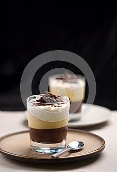 Chocolate trifle dessert photo