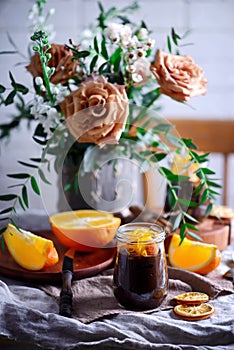 Chocolate veggy pudding with avocado photo