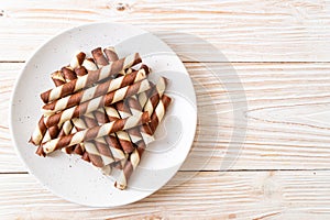 chocolate wafers stick roll