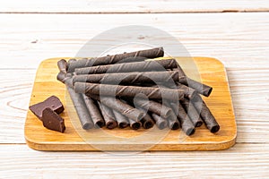 chocolate wafers stick roll