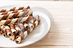 chocolate wafers stick roll