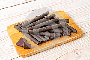 chocolate wafers stick roll