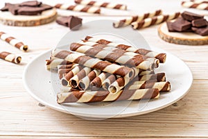 chocolate wafers stick roll