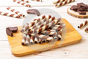 chocolate wafers stick roll