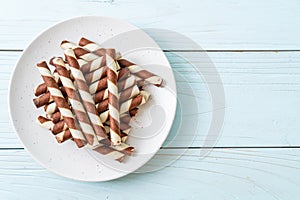 chocolate wafers stick roll