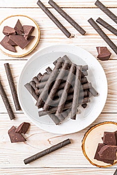 chocolate wafers stick roll