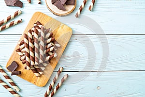 chocolate wafers stick roll