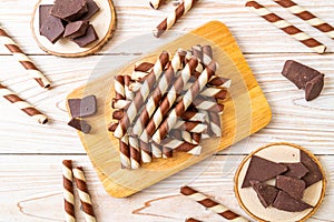 chocolate wafers stick roll