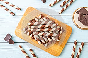 chocolate wafers stick roll