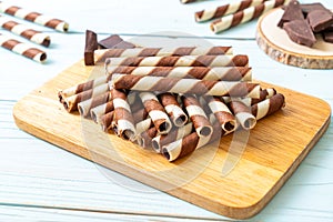 chocolate wafers stick roll