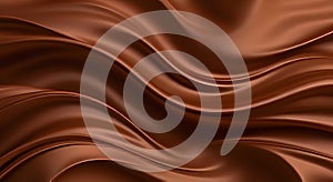 Chocolate Wave Background Design , AI-Generated image