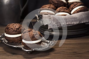 Chocolate Whoopie Pies or Moon Pies